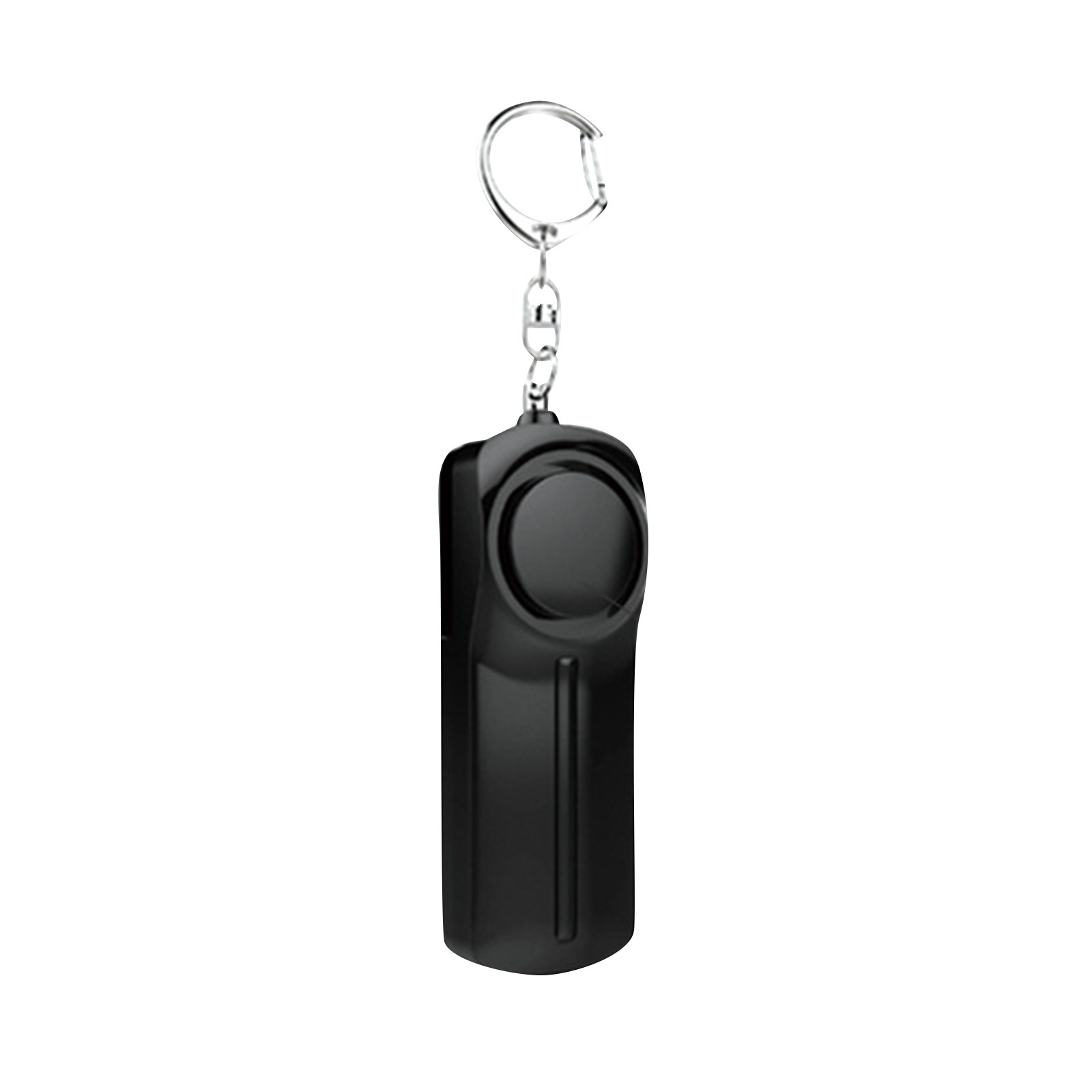 Black Safesound Personal Alarm Keychain Mini Key Chain With LED Light 130 DB Loud Pull Ring Key Chain Clip Ring Pocket compatible with Mace for Women Personal Alarm Birdie Blanks for Crafting Projects